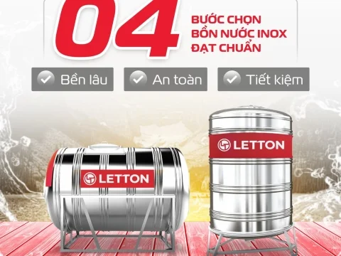 BỐN BƯỚC CHỌN BỒN NƯỚC INOX CHUẨN – BỀN LÂU, AN TOÀN, TIẾT KIỆM