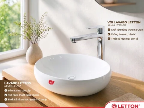 GIẢI PHÁP KHÔNG GIAN RỬA MẶT HIỆN ĐẠI TỪ LETTON – TINH GỌN TRONG THIẾT KẾ, BỀN VỮNG TRONG TRẢI NGHIỆM