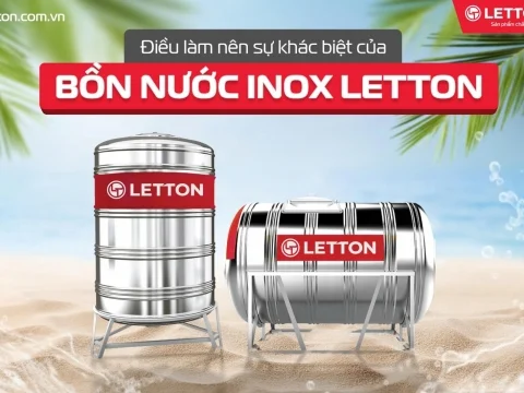 ĐIỀU LÀM NÊN SỰ KHÁC BIỆT CỦA BỒN NƯỚC INOX LETTON | KHÔNG HÀN ĐẦU ĐÁY, AN TÂM DÙNG LÂU