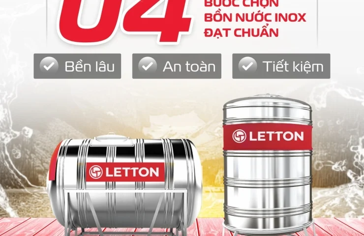 BỐN BƯỚC CHỌN BỒN NƯỚC INOX CHUẨN – BỀN LÂU, AN TOÀN, TIẾT KIỆM