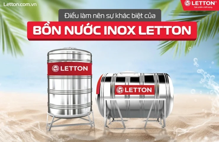ĐIỀU LÀM NÊN SỰ KHÁC BIỆT CỦA BỒN NƯỚC INOX LETTON | KHÔNG HÀN ĐẦU ĐÁY, AN TÂM DÙNG LÂU