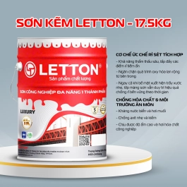 SƠN KẼM LETTON CAO CẤP - 17.5KG