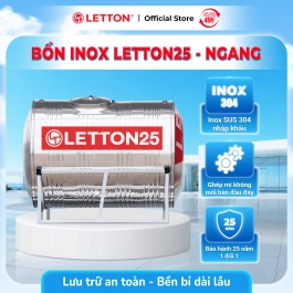 BỒN INOX LETTON 25 NGANG - 1000L