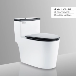 BÀN CẦU LETTON LKX - 118 NẮP ĐEN