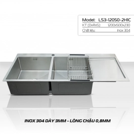 CHẬU HANDMANDE LETTON LS3-12050-2H1C
