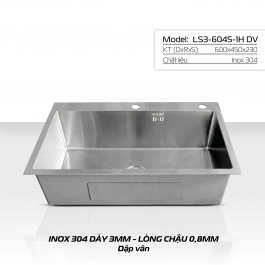 CHẬU RỬA HM LETTON LS3-6045-1H DV 
