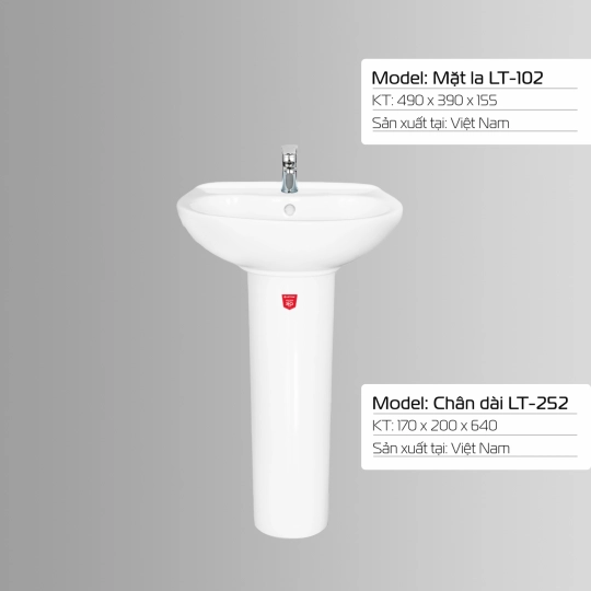 LAVABO LETTON LT - 102 + LT - 252 