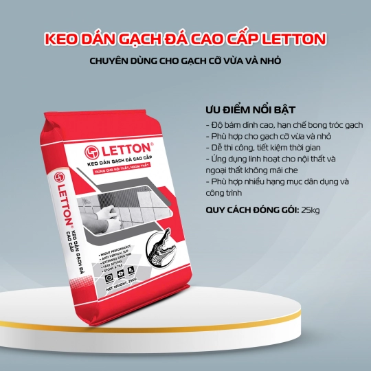 LETTON - KEO DÁN GẠCH ĐÁ CAO CẤP 