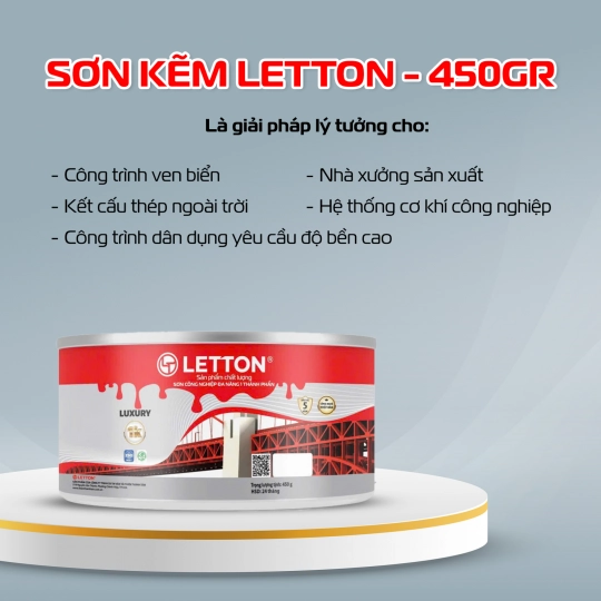 SƠN KẼM LETTON CAO CẤP - 450GR