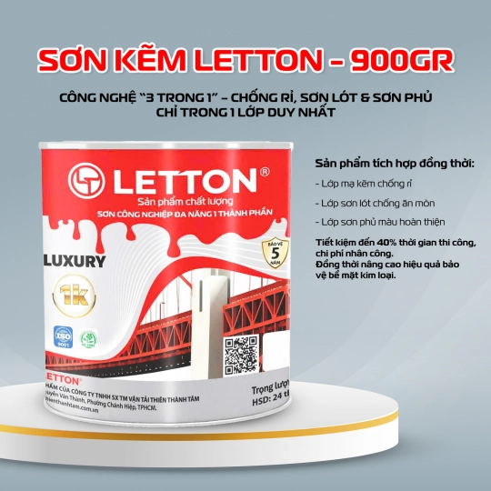 SƠN KẼM LETTON CAO CẤP - 900GR