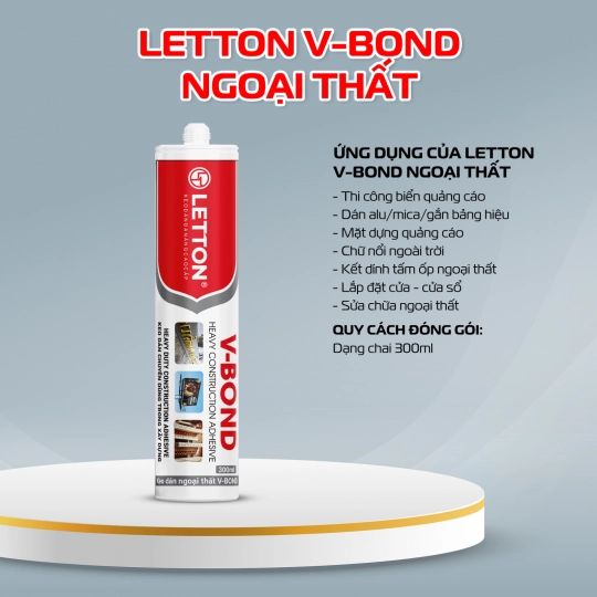KEO NGOẠI THẤT V- BOND LETTON